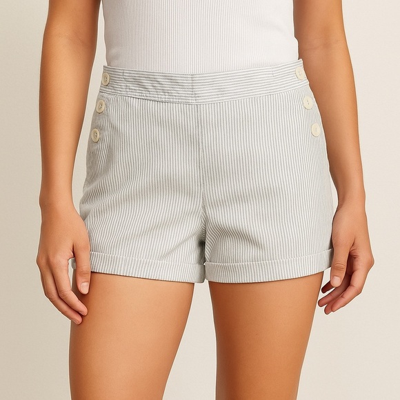 Gap Striped Shorts Blue White Medium 8 - Picture 1 of 10